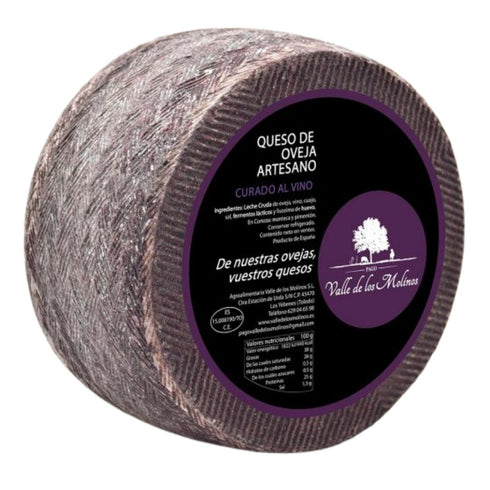 Cured Manchego Sheep cheese with red wine (6 months) portioned 250g